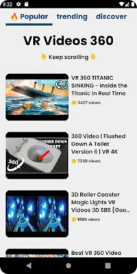 VR Videos 360 android App screenshot 1